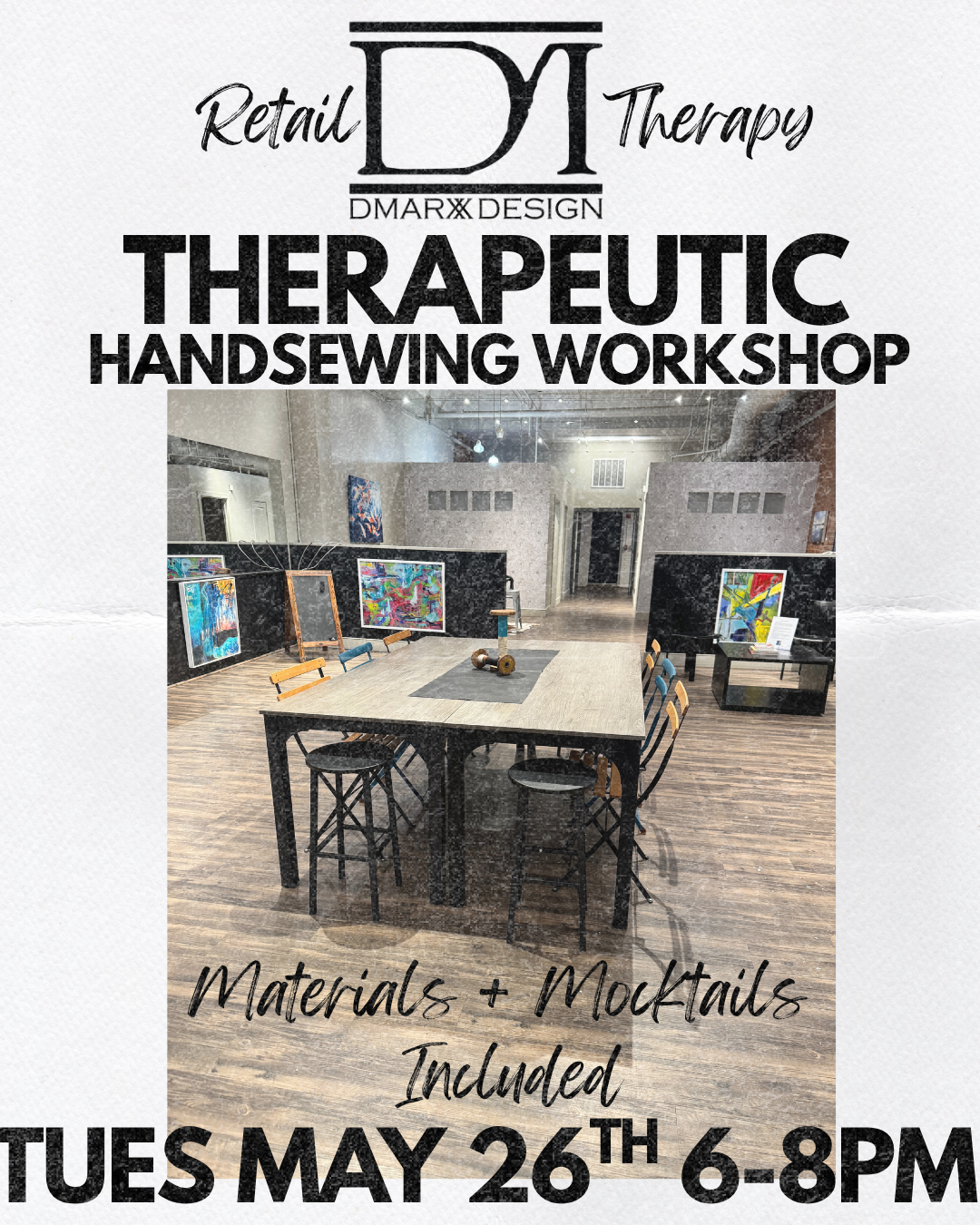 Therapeutic Hand-Sewing Workshop! 5/26