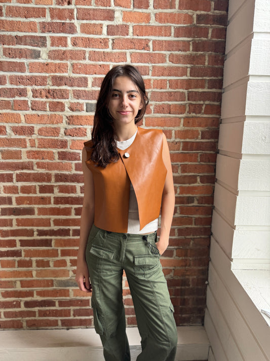 Vintage Floral Split Tee