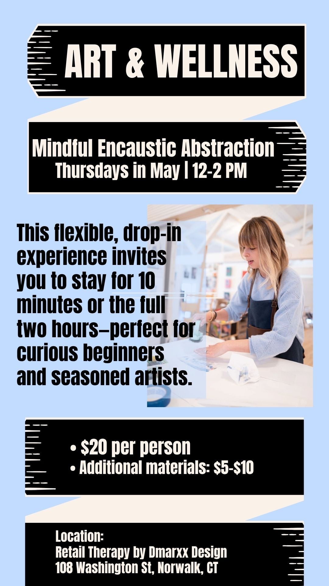 Encaustic Art Workshop with Carolyn of Art Bliss
